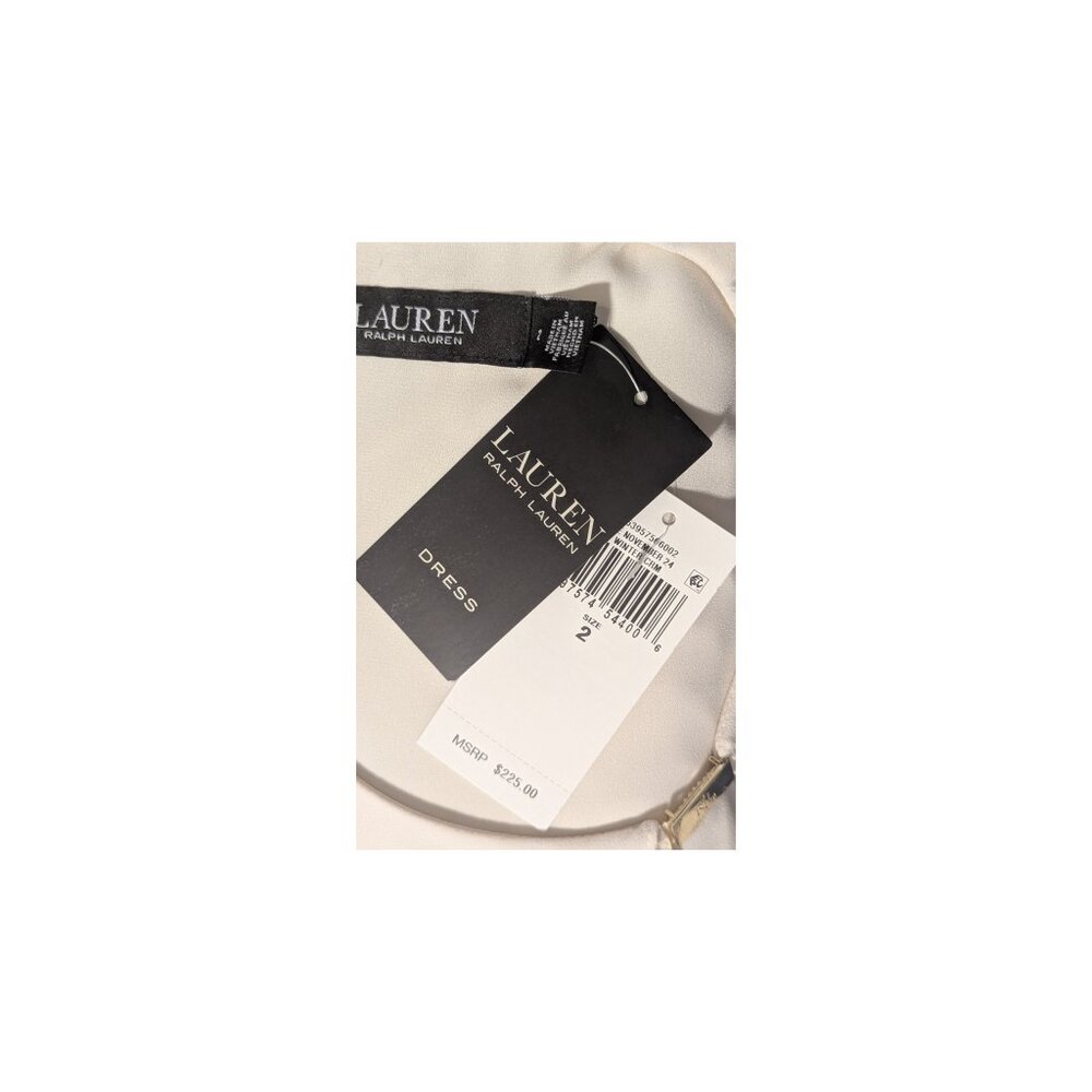 Lauren Ralph Lauren Renelle Ivory Cape Cocktail Dress Size 2 NWT - Picture 10 of 11